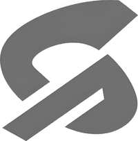Минималистичный абстрактный логотип компании Вертекс Топ в серых тонах на белом фоне